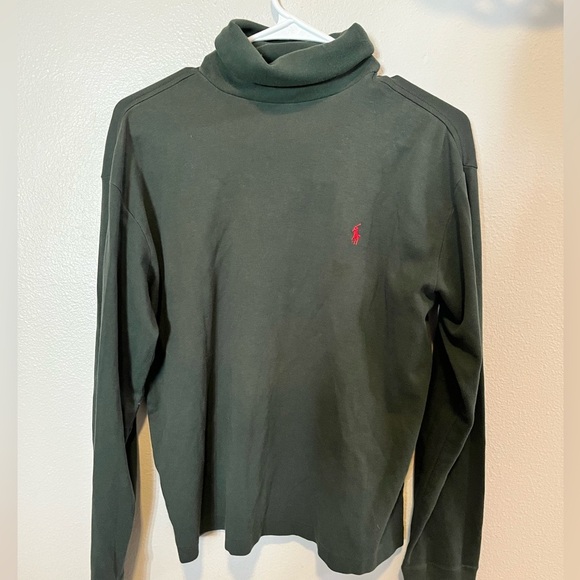 Ralph Lauren Dark Green Turtleneck Shirt - Picture 1 of 5